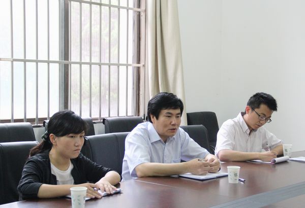 安徽大学组织部部长虞宝桃一行来我院调研